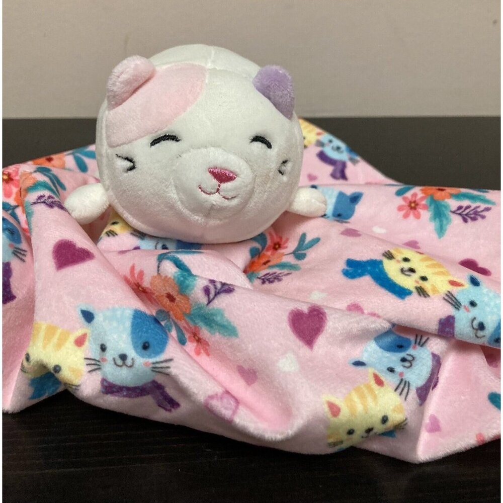 Linzy Toys Smoochy Pals Plush Cat Kitten Lovey Security Blanket
